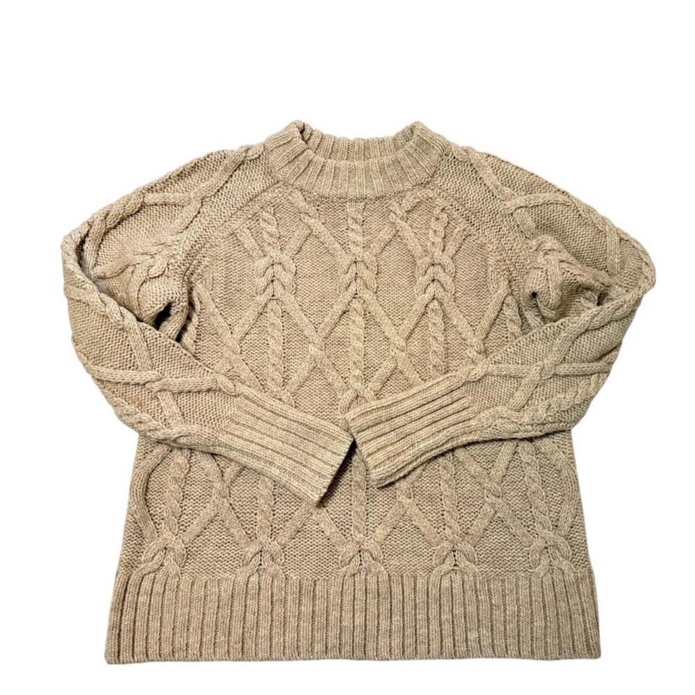 H&M Super Oversized Cable Knit Wool Blend Sweater